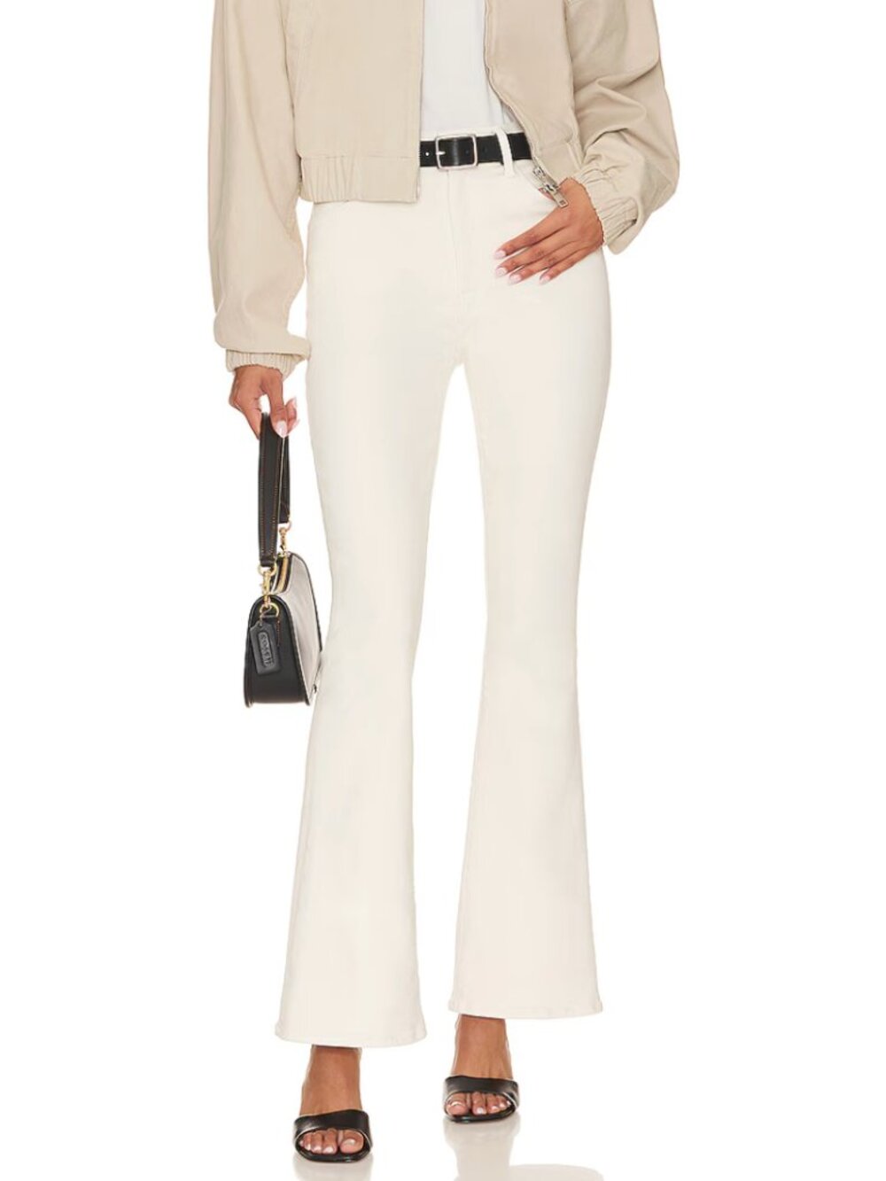 MOTHER | High Waisted Weekend Skimp Second Chance Jean in Marshmellow